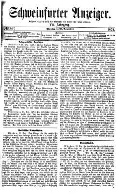 Schweinfurter Anzeiger Montag 28. Dezember 1874