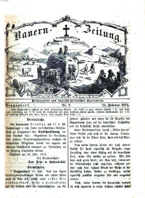 Bauern-Zeitung Donnerstag 12. Februar 1874