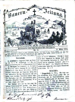 Bauern-Zeitung Donnerstag 12. März 1874