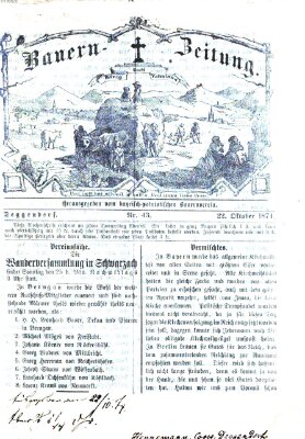 Bauern-Zeitung Donnerstag 22. Oktober 1874