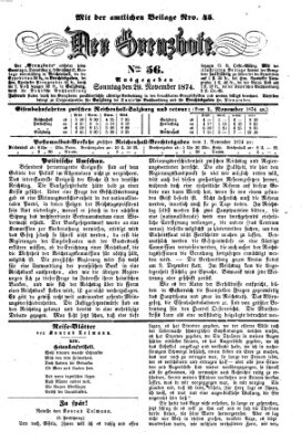 Der Grenzbote Sonntag 29. November 1874