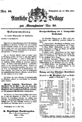 Der Grenzbote Sonntag 17. Mai 1874