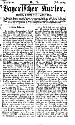 Bayerischer Kurier Samstag 24. Januar 1874