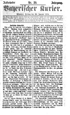 Bayerischer Kurier Freitag 30. Januar 1874