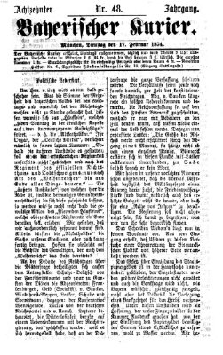 Bayerischer Kurier Dienstag 17. Februar 1874