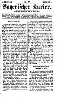 Bayerischer Kurier Mittwoch 4. März 1874