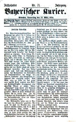 Bayerischer Kurier Donnerstag 12. März 1874