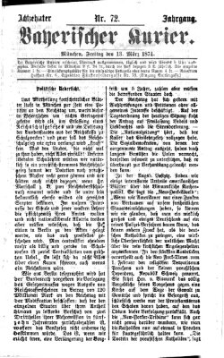 Bayerischer Kurier Freitag 13. März 1874