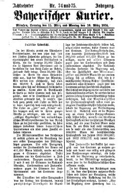 Bayerischer Kurier Montag 16. März 1874