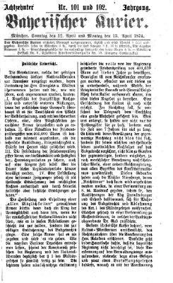 Bayerischer Kurier Montag 13. April 1874