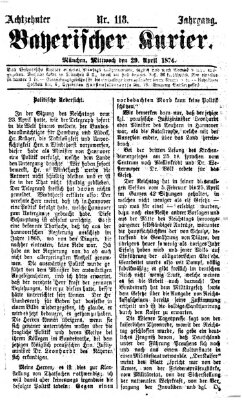 Bayerischer Kurier Mittwoch 29. April 1874