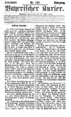 Bayerischer Kurier Donnerstag 21. Mai 1874