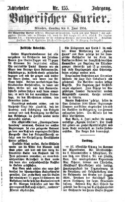 Bayerischer Kurier Samstag 6. Juni 1874