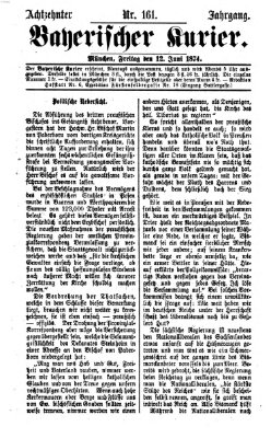 Bayerischer Kurier Freitag 12. Juni 1874