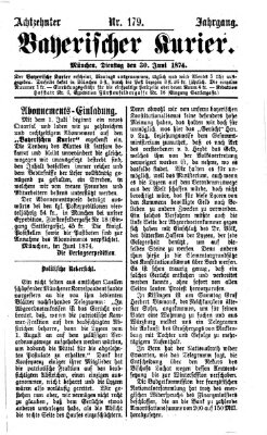 Bayerischer Kurier Dienstag 30. Juni 1874