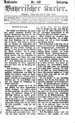 Bayerischer Kurier Donnerstag 9. Juli 1874