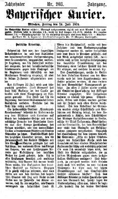 Bayerischer Kurier Freitag 24. Juli 1874