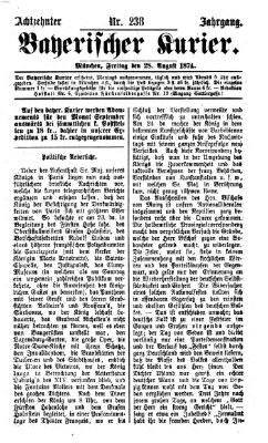 Bayerischer Kurier Freitag 28. August 1874