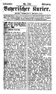 Bayerischer Kurier Dienstag 8. September 1874