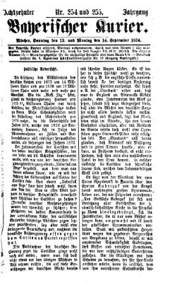 Bayerischer Kurier Sonntag 13. September 1874