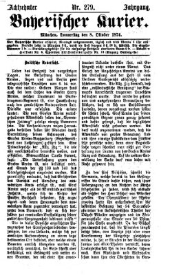 Bayerischer Kurier Donnerstag 8. Oktober 1874