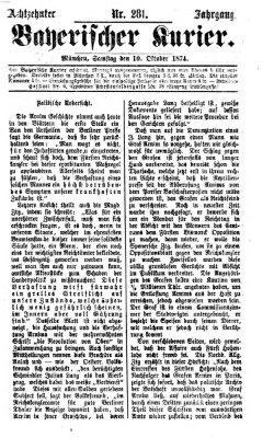 Bayerischer Kurier Samstag 10. Oktober 1874