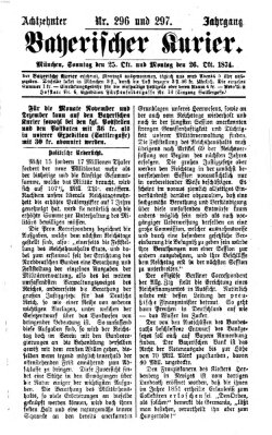 Bayerischer Kurier Montag 26. Oktober 1874