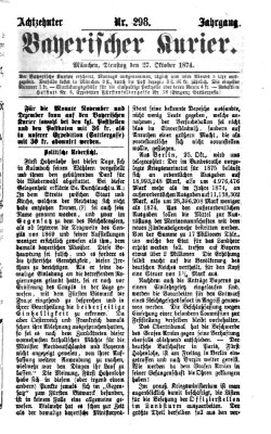 Bayerischer Kurier Dienstag 27. Oktober 1874