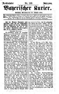 Bayerischer Kurier Mittwoch 28. Oktober 1874