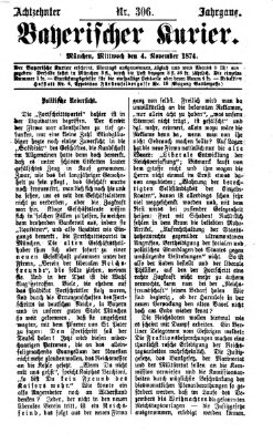 Bayerischer Kurier Mittwoch 4. November 1874