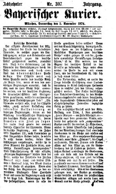 Bayerischer Kurier Donnerstag 5. November 1874