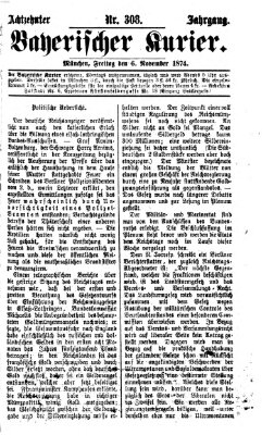 Bayerischer Kurier Freitag 6. November 1874