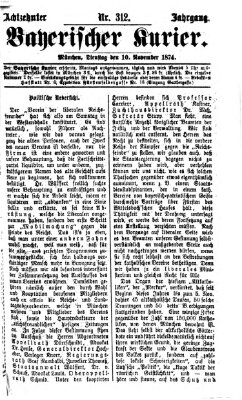 Bayerischer Kurier Dienstag 10. November 1874