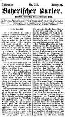 Bayerischer Kurier Donnerstag 12. November 1874