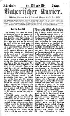 Bayerischer Kurier Sonntag 6. Dezember 1874