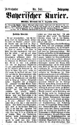 Bayerischer Kurier Mittwoch 9. Dezember 1874