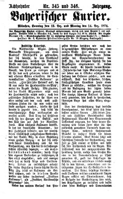 Bayerischer Kurier Sonntag 13. Dezember 1874