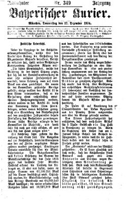 Bayerischer Kurier Donnerstag 17. Dezember 1874