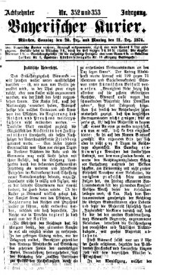 Bayerischer Kurier Sonntag 20. Dezember 1874