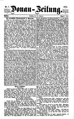 Donau-Zeitung Samstag 10. Januar 1874