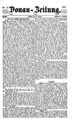 Donau-Zeitung Dienstag 20. Januar 1874