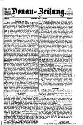 Donau-Zeitung Donnerstag 5. Februar 1874