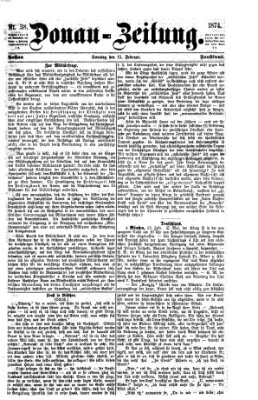 Donau-Zeitung Sonntag 15. Februar 1874