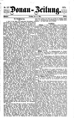 Donau-Zeitung Dienstag 19. Mai 1874