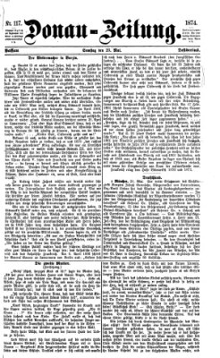 Donau-Zeitung Samstag 23. Mai 1874