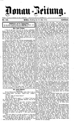 Donau-Zeitung Samstag 27. Juni 1874