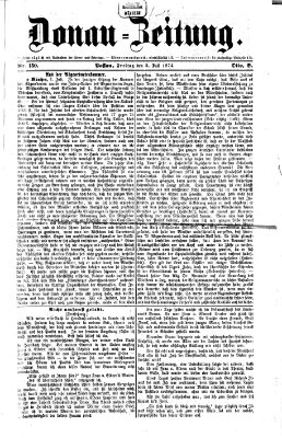 Donau-Zeitung Freitag 3. Juli 1874