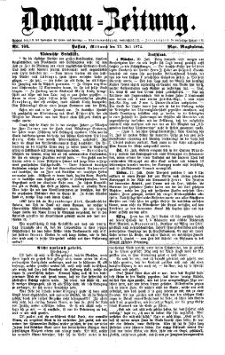 Donau-Zeitung Mittwoch 22. Juli 1874