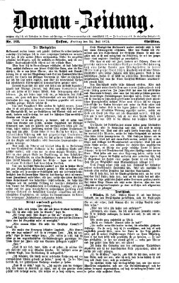 Donau-Zeitung Freitag 24. Juli 1874