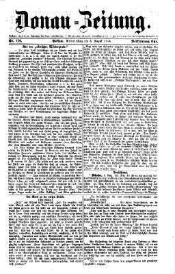 Donau-Zeitung Donnerstag 6. August 1874